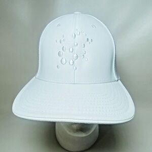 GPA Labs Pacific Headwear White Fitted Hat L/XL 7 3/8-8 Baseball Golf Sun‎
